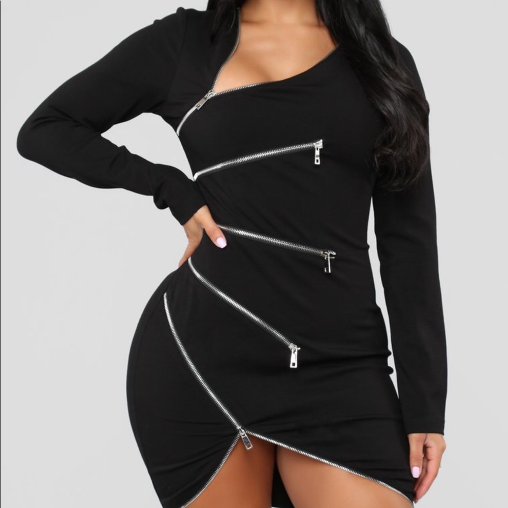 NWT Fashion Nova Zip Her Up Dress - XL